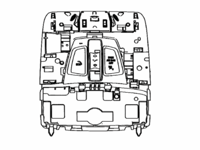 Toyota 84970-WAA01 Box Sub-Assy,  Roof Console