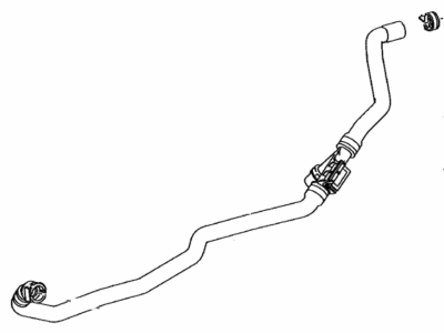 Toyota 87245-WAA04 Hose,  Heater Water