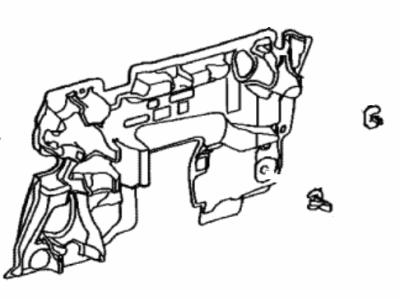 Toyota 12612-WAA02 Cover,  Cylinder Block Side