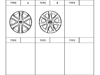 Toyota 42621-02100 Cap,  Wheel