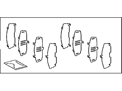 Toyota 04945-02140 Shim Kit,  Anti Squeal,  Front