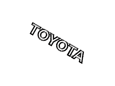 Toyota 75447-33060 Luggage Compartment Door Name Plate, No.7