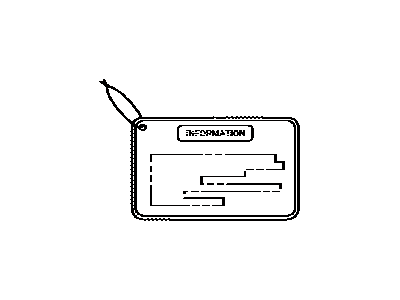 Toyota 11294-28010 Label,  Leak Detection Pump Information