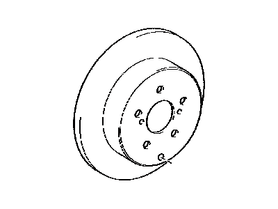 Toyota 42431-35110 Drum Sub-Assy,  Rear Brake