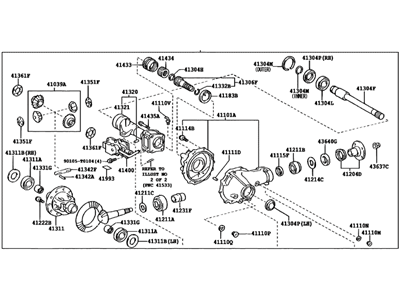 Toyota 41110-35A10 Carrier Assy,  Differential,  Front