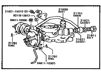 Toyota 21112-28081 Horn, Air