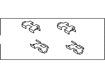 Toyota 04948-0R010 Fitting Kit, Disc Brake, Rear