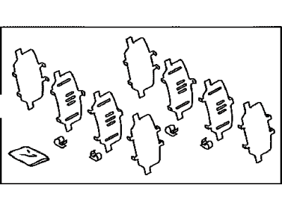 Toyota 04946-0R010 Shim Kit, Anti Squeal(For Rear Disc Brake)