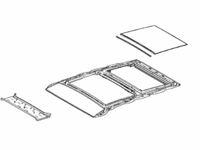 Toyota 63233-42051 Panel,  Sliding Roof Housing