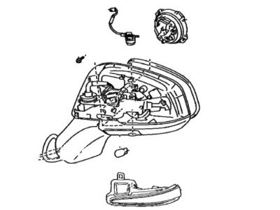 Toyota 87910-0R907 MIRROR ASSY, OUTER R