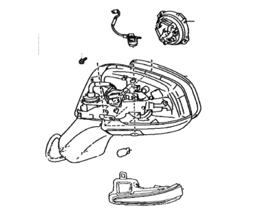 Toyota 87940-0R907 MIRROR ASSY, OUTER R