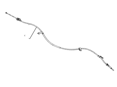 Toyota 46430-02150 Cable Assy,  Parking Brake,  NO.3