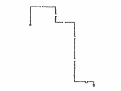 Toyota 47318-02420 Tube,  Front Brake,  NO.8