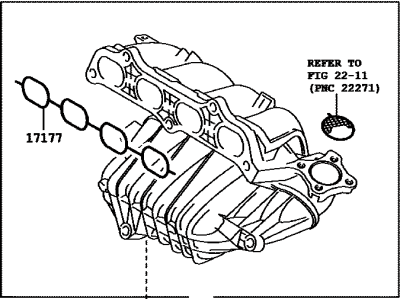 Toyota 17120-0H080 Manifold, Intake