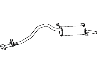 Toyota 17430-73090 Pipe Assy,  Exhaust,  Tail