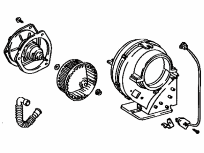Toyota 87130-28031 Blower Assy, Rear Heater