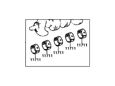 Toyota 11704-11012 Bearing Set,  Crankshaft