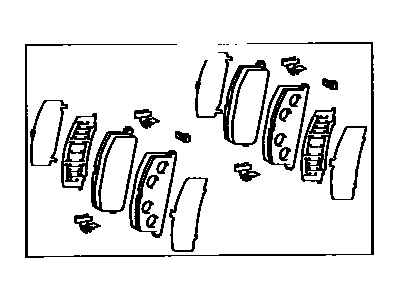 Toyota 04491-60010 Pad Kit,  Disc Brake,  Front