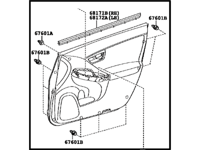 Toyota 67610-47210-C1 Panel Assembly, Front Door