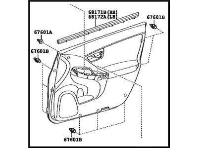 Toyota 67620-47210-C1 Panel Assembly, Front Door