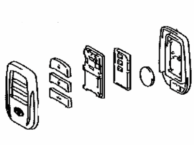 Toyota 89072-62020 Housing Set,  Door Control Transmitter (For Smart Key)