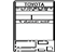 Toyota 11298-31240 Label, Emission Control Information