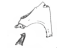 Toyota 53802-12B30 Fender Sub-Assembly, Front Driver Side Toyota 53802-12B30 Fender Sub-Assembly, Front Driver Side