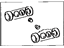 Toyota 04476-20031 Cup Kit, Rear Wheel Cylinder Toyota 04476-20031 Cup Kit, Rear Wheel Cylinder