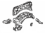 Toyota 53701-3D480 Apron Sub-Assembly, Front Fender, Passenger Side Toyota 53701-3D480 Apron Sub-Assembly, Front Fender, Passenger Side