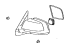 Toyota 87910-0C370-A1 Mirror Assembly, Outer Rear View, Passenger Side Toyota 87910-0C370-A1 Mirror Assembly, Outer Rear View, Passenger Side
