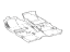 Toyota 58510-47570-C1 Carpet, Front Toyota 58510-47570-C1 Carpet, Front