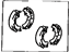 Toyota 04495-32020 Shoe Kit, Rear Brake Toyota 04495-32020 Shoe Kit, Rear Brake