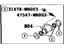 Toyota 47550-WB002 Cylinder Assembly, Wheel