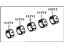 Toyota 11704-21010 Bearing Set, Crankshaft